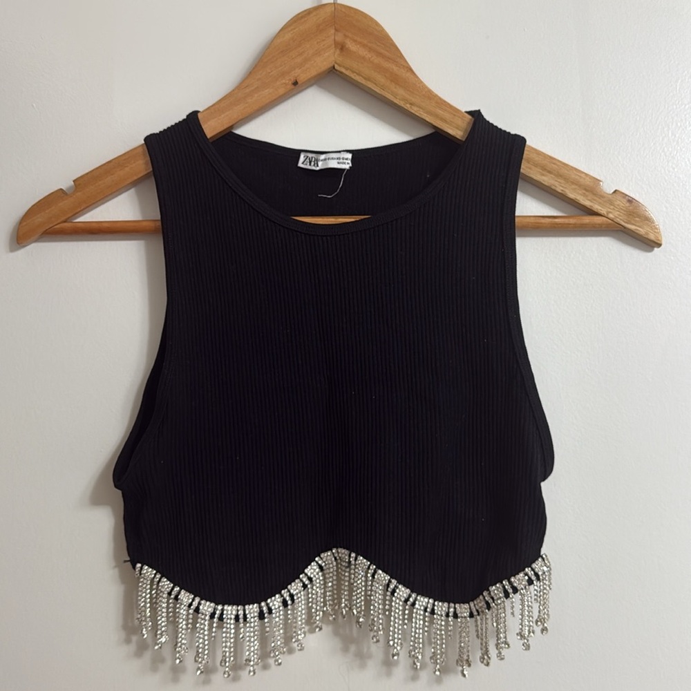 Zara Seamless Rhinestone Top - Picture 4 of 5